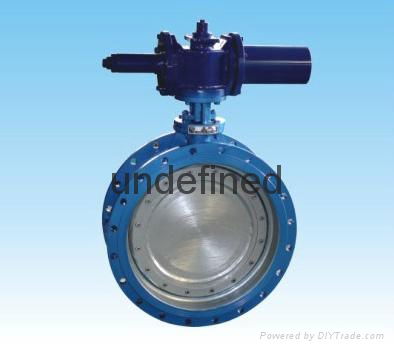 Hydraulic metal hard seal fast cut off  butterfly valve