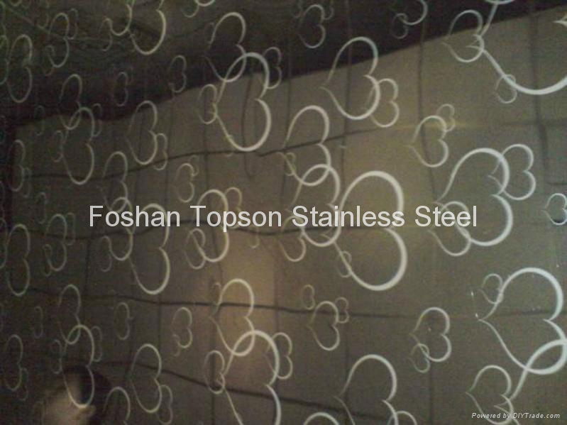 Etching Finish Stainless Steel Plate Colored Stainless Steel  5