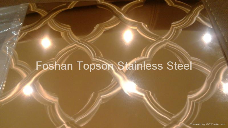 Circular Brushed Stainless Steel Colored Stainless Steel Decorative Sheet 4