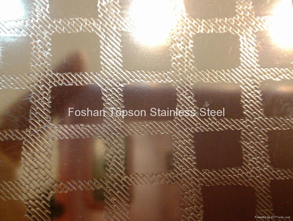 340 Embossed Finish Stainless Steel Sheet Decorative Stainless Steel Sheets 5