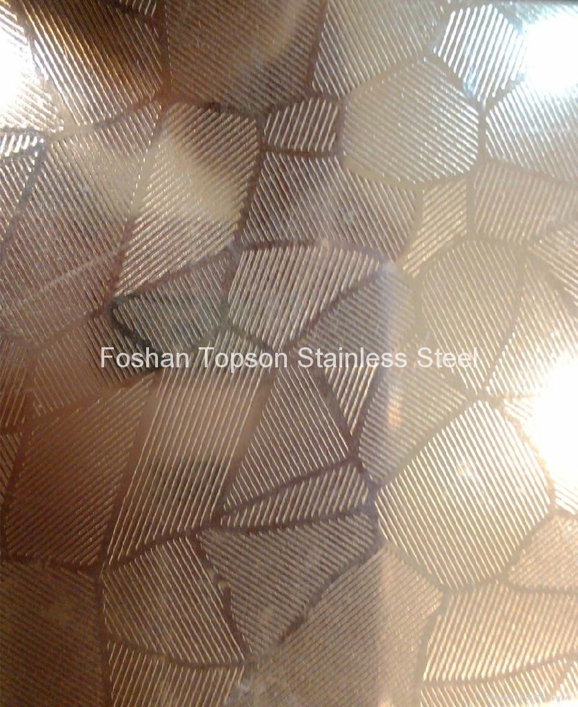 340 Embossed Finish Stainless Steel Sheet Decorative Stainless Steel Sheets