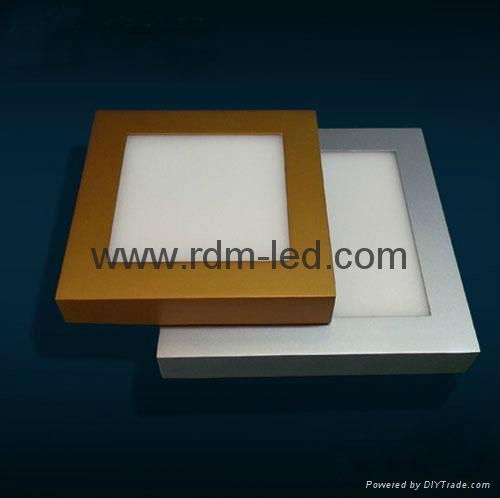 6W 12W 18W 24W Surface Mounted Gold Silver Black Color Square LED Panel Light