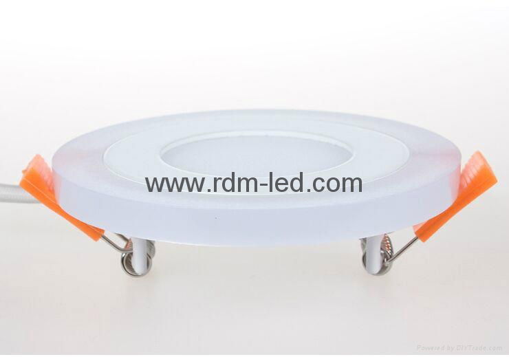 newest model 6W 9W 12W 18W 30W 2 Color round dimmable flat LED Panel light 5