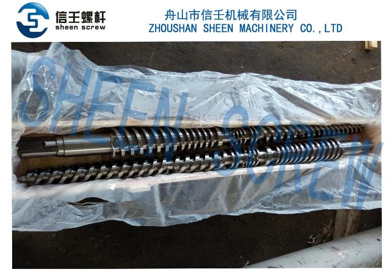 Conical twin screw and barrel 3
