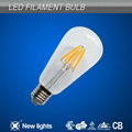 Vitage Edison Style ST64 Led Filament Bulb E27 4W 6W 8W  1