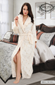 Women's robe  with pearl embroidered 