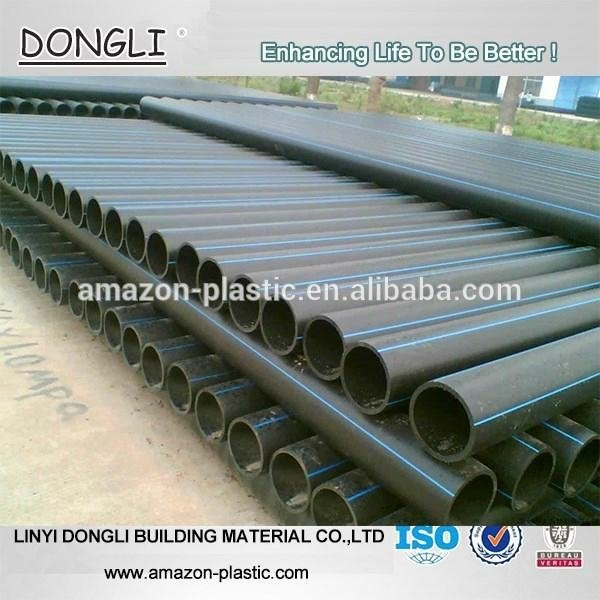PE4710 10 inch hdpe pipe for water supply PE100 grade water supply black hdpe pi 3