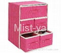 High quality thickening non-woven 3 5 pumping drawer storage box NS2014030