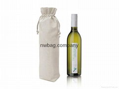 Drawstring Wine Bottle Bag