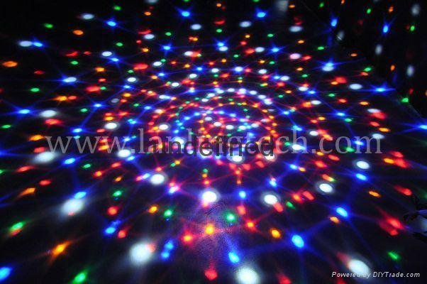 6pcs*1W RGBYWV MP3 Magic Crystal Ball LED Light 2