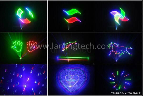 L4D1WRGB 1W RGB 10kpss 4-in-1 3D ILDA Animation Laser Light 4