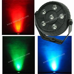 6pcs*1.5W 3-IN-1 RGB Plastic Indoor LED Par Light