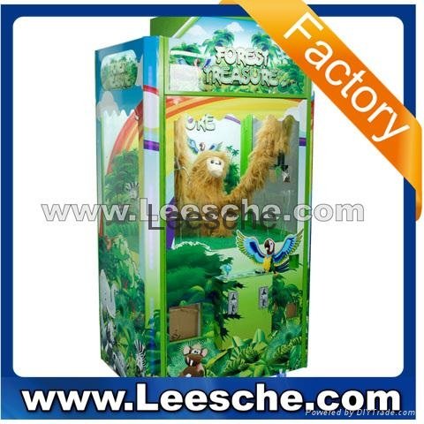 Coin operated game machine toy crane machine amusement machine Forest treasure