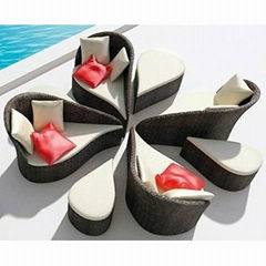 Hot Design Outdoor Wicker Sofa (WS-06029)