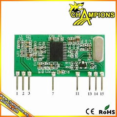 High quality Superregeneration Module 433mhz Wireless Long Range Rf audio receiv