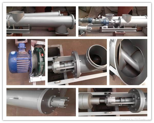 Stainless steel cement screw conveyor with blade 4