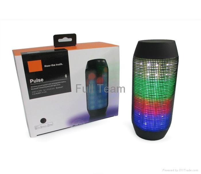 Fashionable Music Pulse 360 Degree Colorful Lighting Wireless Bluetooth Speaker 5
