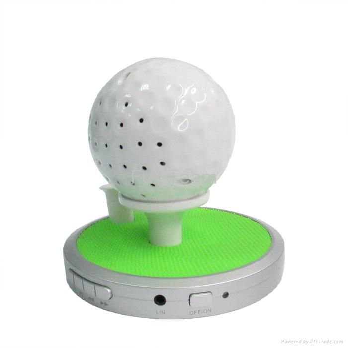 2015 New Products for Promotions New Bluetooth Speaker Golf Shape with Clock 4