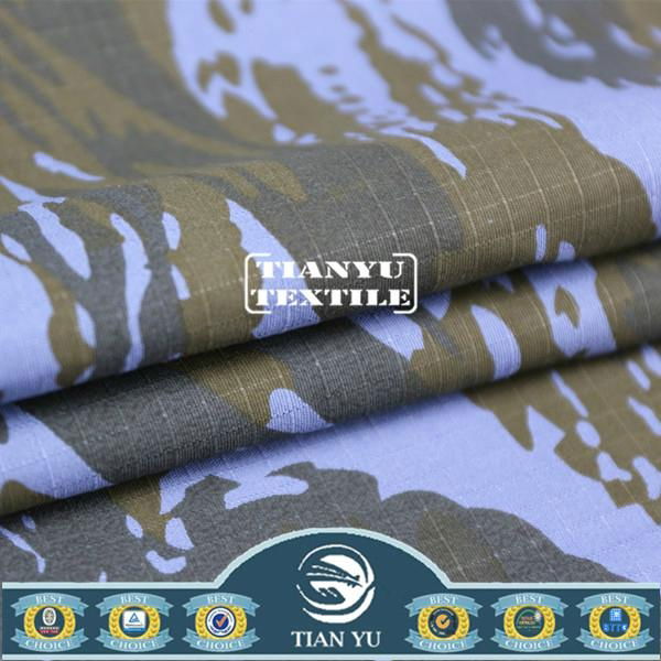 T/C 65/35 Printed Camouflage Fabric for Military Uniform