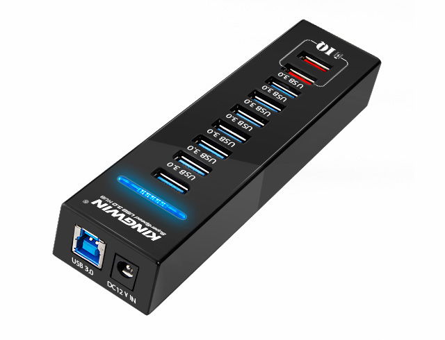 7 port USB 3.0 Hub plus 2 IQ Smart Charging Ports