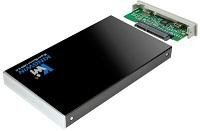 2.5″ SATA HDD USB 3.0 black aluminum alloy external enclosure