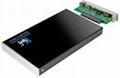 2.5″ SATA HDD USB 3.0 black aluminum alloy external enclosure
