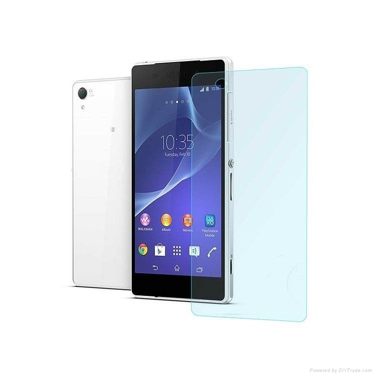 9H round edge tempered Glass screen protector For Sony Xperia Z1