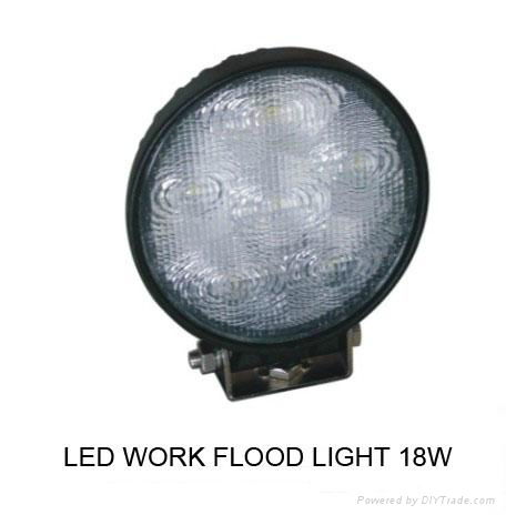 Epistar 18W Round LED spot light led work lamp IP67 for off road truck boat 3
