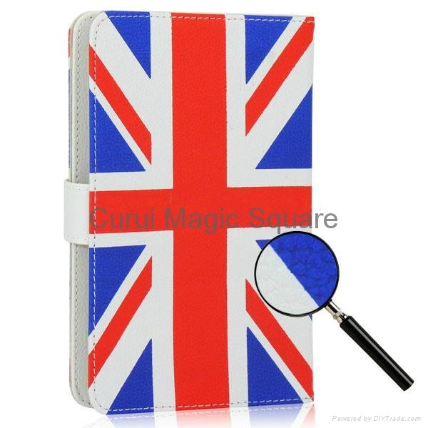 UK Flag PU Leather Stand Case Cover with Micro USB Keyboard 7 inch Tablet PC  2