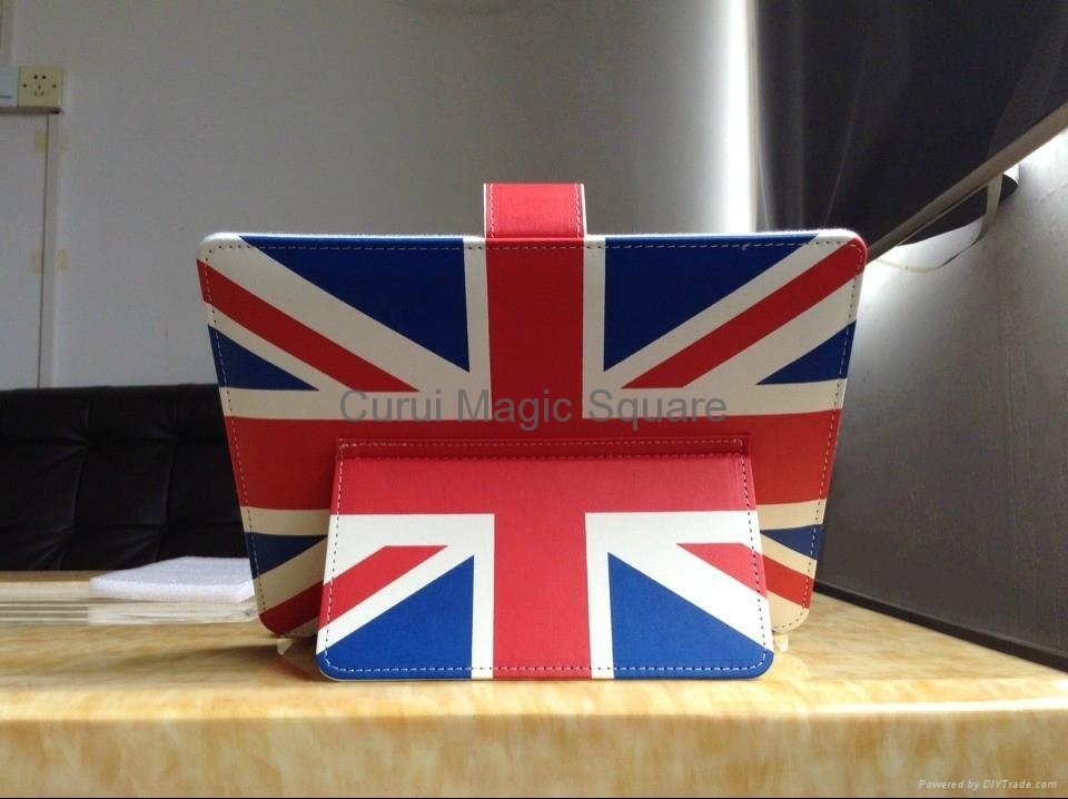 UK Flag PU Leather Stand Case Cover with Micro USB Keyboard 7 inch Tablet PC  4