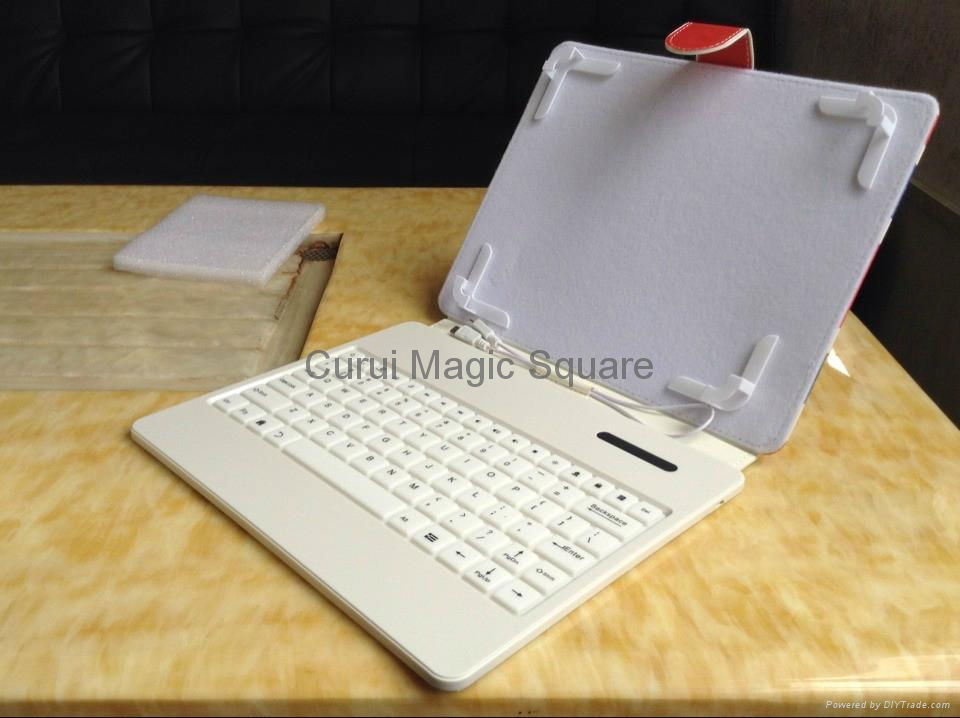 UK Flag PU Leather Stand Case Cover with Micro USB Keyboard 7 inch Tablet PC  5