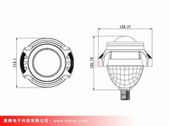 3.0inch hid bi-xenon projector lens light with double angel eyes(3.0HQI)