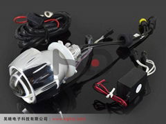 2.0 motorcycle bi-xenon projector lens light with angel eyes(2.0ABI)