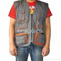 Men's real triple stiching work vest