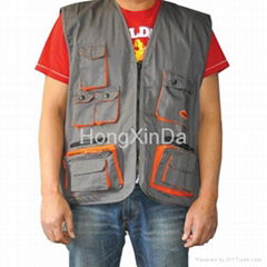 Men's real triple stiching work vest 