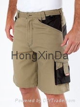 Men's contrast color Cargo Shorts