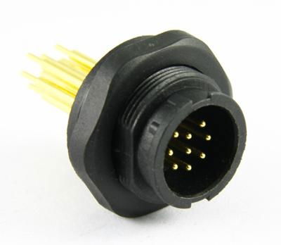 Middle 9 pin circular electrical connector 2