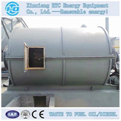 Complete used tire pyrolysis oil refine machine