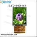 2.8 Inch 240x320 TFT LCD MODULE with Resistive Touchscreen CT028PHJ16 1