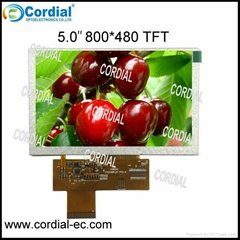 5.0 Inch 800x480 TFT LCD MODULE CT050PPL07