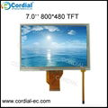 7.0 Inch 800x480 TFT LCD MODULE CT070BPL17, Replacement for AT070TN92.