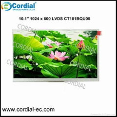 10.1 inch 1024x600 TFT LCD MODULE CT101BQU05, optional with resistive touch