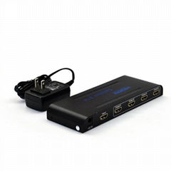 HDMI splitter amplifier 1x4  4 outputs