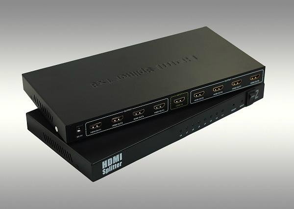 8 ports HDMI distribution amplifier HDMI1.4V support 3D 4Kx2K