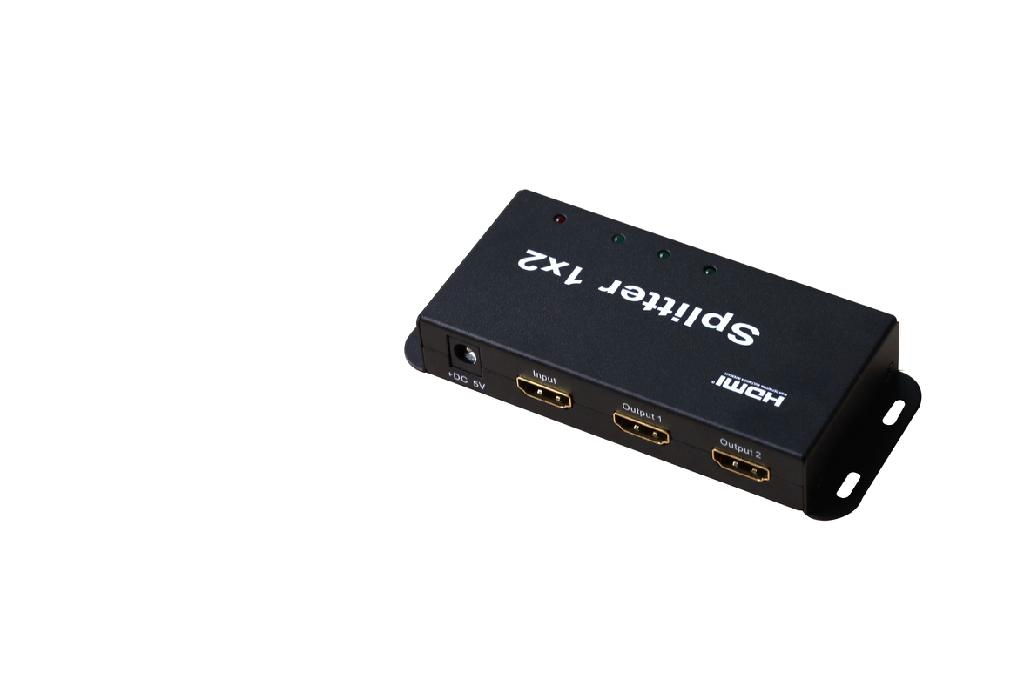 HDMI distributor splitter 1 to 2 ports 4k*2K full HD 3D  4