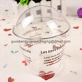 Thermoformed Clamshell Blister packaging ice cream lid plastic cup cover