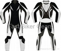 Leather motorbike suit