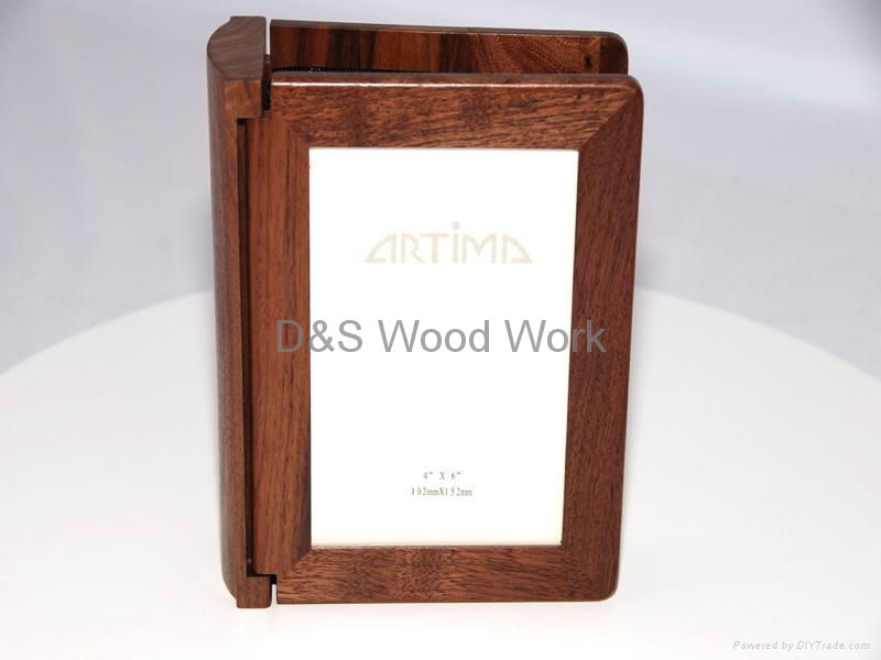 wooden photo album