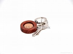 Personalized wooden key chain
