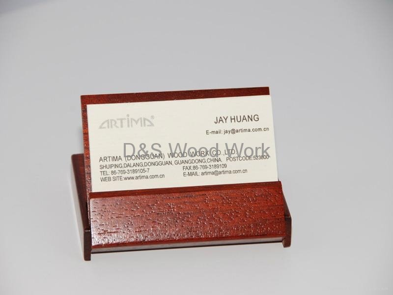 personalized wooden business card holder 2